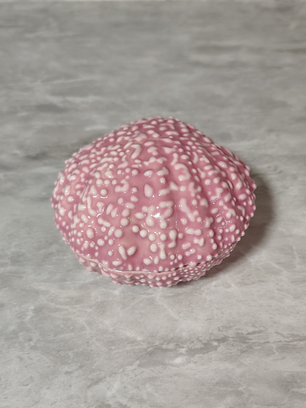 Vintage Pink Ceramic Seashell Trinket Dish